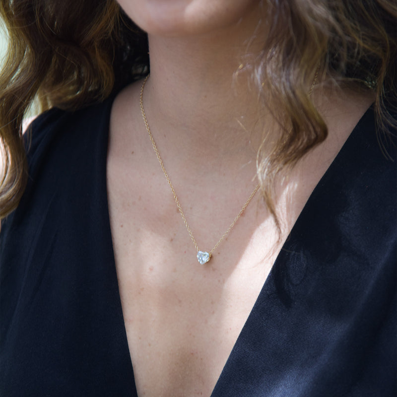 TERINA - Accessorea necklace gold heart
