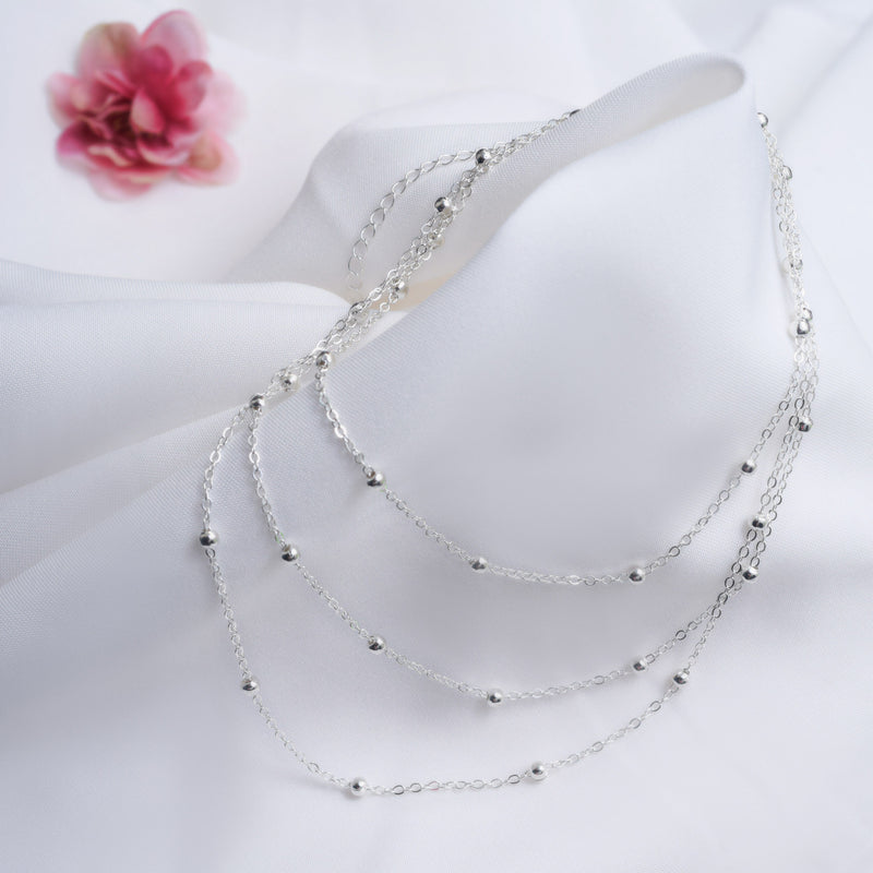 FILLIPPA - Accessorea Necklace Silver Layers