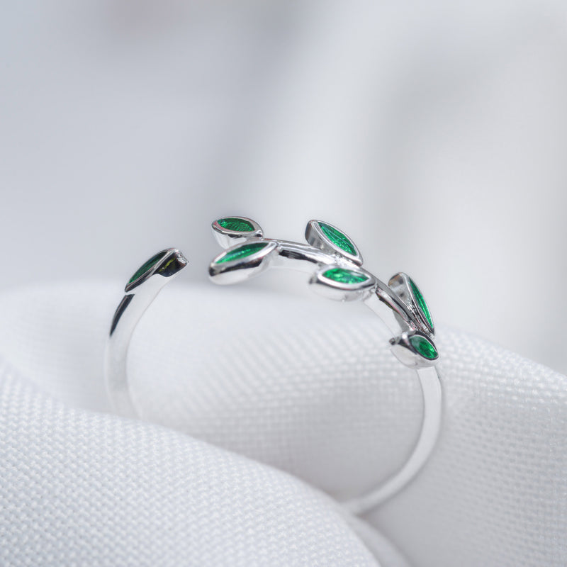VERDE - Accessorea rings silver and green